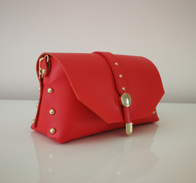 Малка дамска чанта Elizabeth George корал