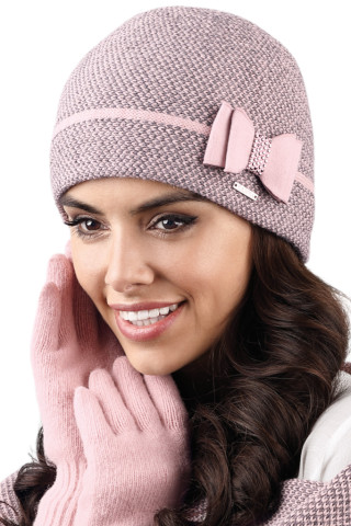 Очарователна дамска шапка KAMEA в розов цвят - модел BOLONIA