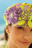 Летен дамски каскет Willi с флорална апликация - модел ZOVI